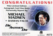 James Bond 50th Anniversary Series Two Michael Madsen Autograph Card A173   - TvMovieCards.com