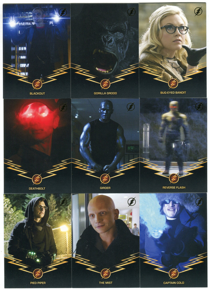 2016 DC Flash Season 1 Golden Glider Foil Parallel Rogues Chase Card Set G1-G9   - TvMovieCards.com