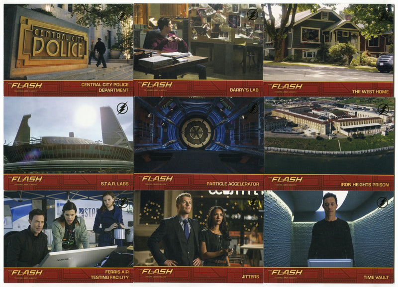 2016 DC Flash Season 1 Golden Glider Foil Parallel Locations Chase Card Set L1-9   - TvMovieCards.com