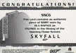 James Bond Autographs & Relics Patrice Relic Costume Card SSC6 #085/200   - TvMovieCards.com