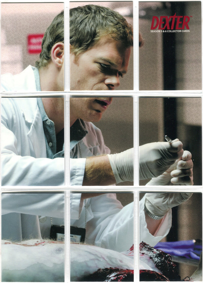 Dexter Seasons 5 & 6 DB1 - DB9 Beyond the Script Complete Puzzle Chase Card Set   - TvMovieCards.com