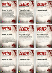 Dexter Seasons 5 & 6 DB1 - DB9 Beyond the Script Complete Puzzle Chase Card Set   - TvMovieCards.com