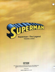 Superman The Legend  Sealed Collector Album with  BP1 Album Card   - TvMovieCards.com