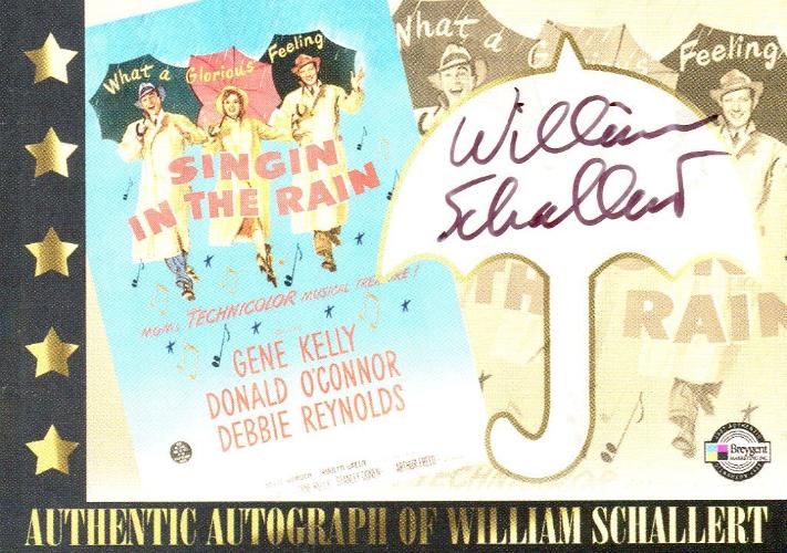 Classic Vintage Movie Posters 1 William Schallert Autograph Card Breygent   - TvMovieCards.com