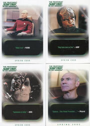 Star Trek Quotable TNG The Next Generation Promo Card Set P1 P2 P3 BP   - TvMovieCards.com