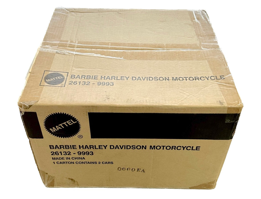 (2) Mattel Barbie Harley Davidson Fat Boy Motorcycle Orange/Silver 26132 NIB   - TvMovieCards.com