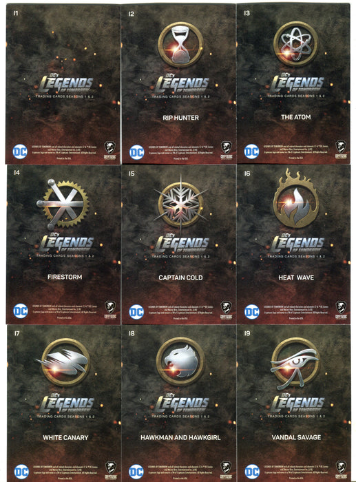 2018 DC Legends of Tomorrow Silver Foil Parallel Icons Chase Card Set i1-i9   - TvMovieCards.com