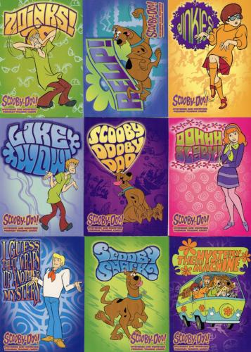 Scooby Doo Mysteries & Monsters Sticker Chase Card Set S1 thru S9   - TvMovieCards.com