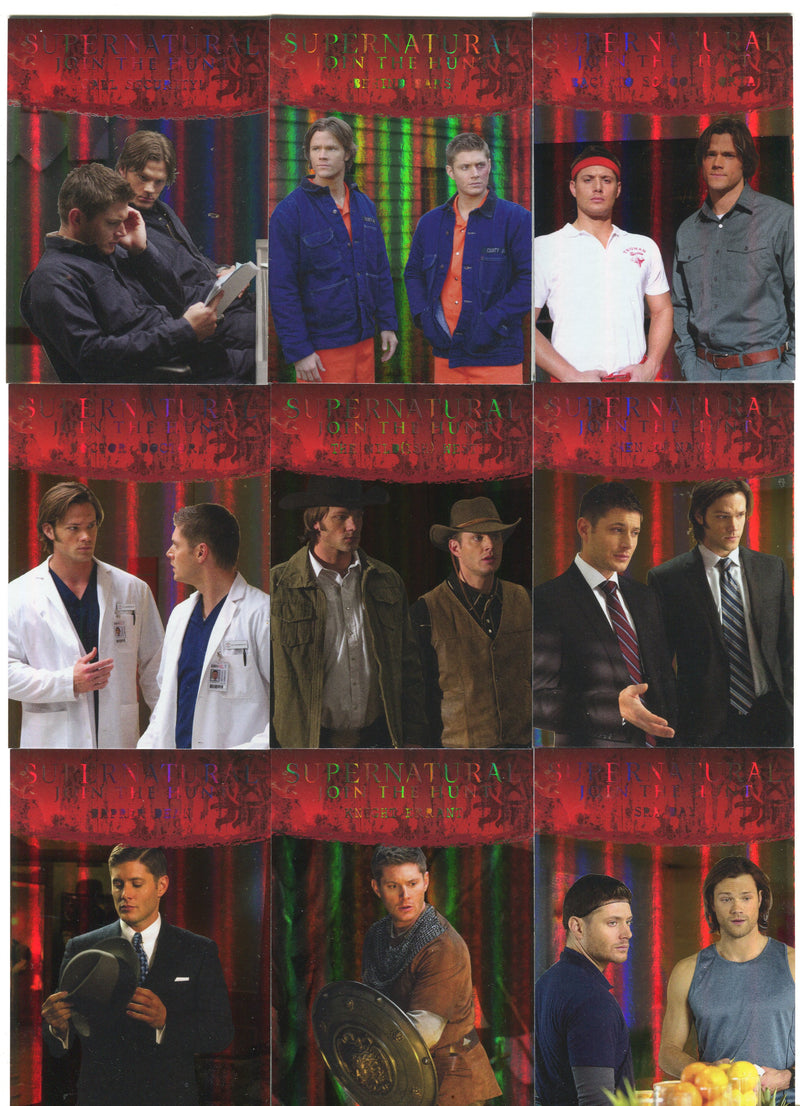 2016 Supernatural Season 4-6 Rainbow Foil Parallel Disguises Chase Card Set D1-9   - TvMovieCards.com