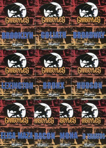 Gargoyles Series 1 Pop-Ups Chase Card Set 10 Cards P1 thru P10 Skybox 1995   - TvMovieCards.com