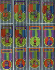 1975 Hanna Barbera Make Em Heroes Put-Ons Vintage Foil Sticker Card Set   - TvMovieCards.com