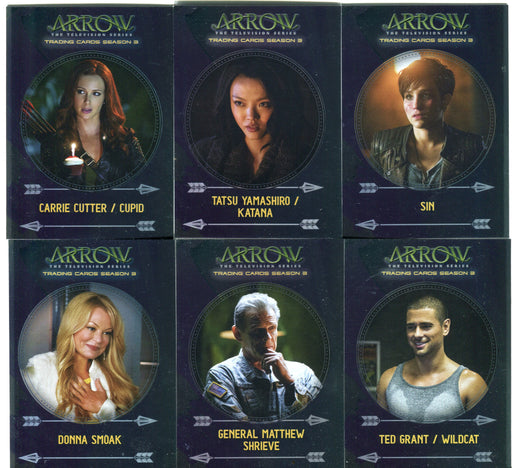 2016 Arrow Season 3 Character Bio Foil Parallel Chase Card Set C1-6   - TvMovieCards.com