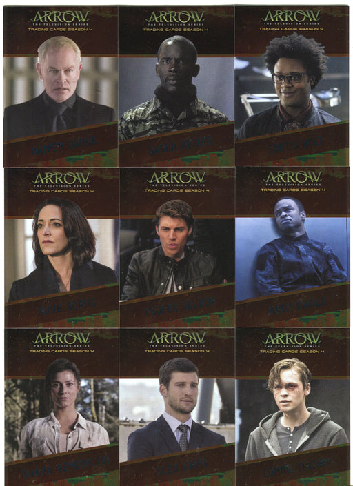 2017 Arrow Season 4 Character Bios Foil Parallel Chase Card Set CB1-9   - TvMovieCards.com