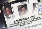 Heroes Archives Limited Edition Missing Poster Prop Card #51/165   - TvMovieCards.com