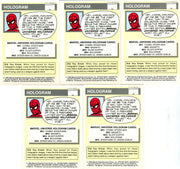 Marvel Universe Series 1 Hologram Chase Card Set MH1 thru MH5 Impel 1990   - TvMovieCards.com