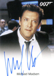 James Bond Mission Logs Michael Madsen as Damian Falco Rewards Autograph Card   - TvMovieCards.com