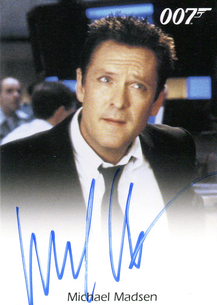 James Bond Mission Logs Michael Madsen as Damian Falco Rewards Autograph Card   - TvMovieCards.com