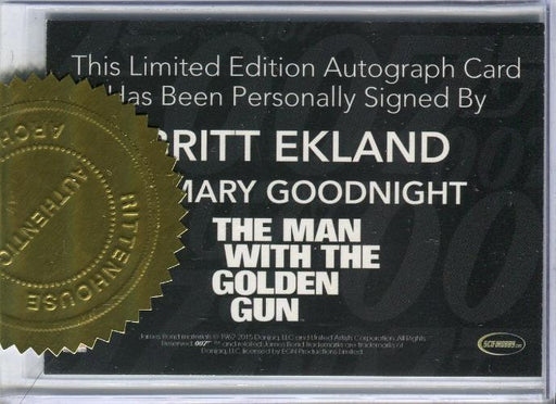 James Bond Archives 2015 Edition Britt Ekland Autograph Card   - TvMovieCards.com
