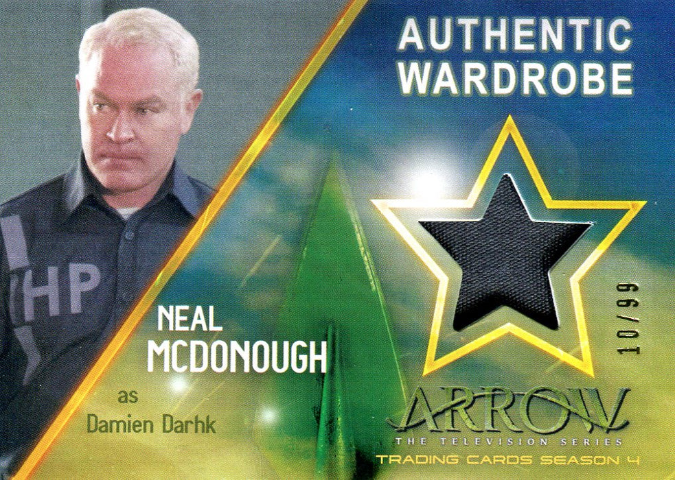 Arrow Season 4 Neal McDonough as Damien Darhk Wardrobe Costume Card M22 #10/99   - TvMovieCards.com