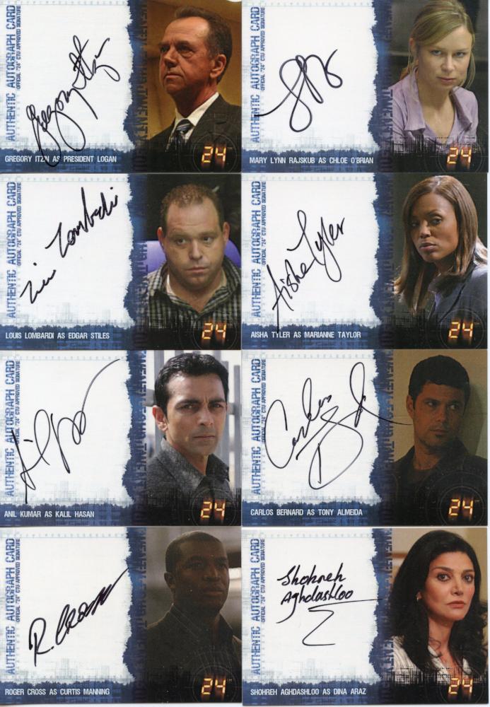 24 Twenty Four Season 4 Autograph Card Set 13 Cards   - TvMovieCards.com