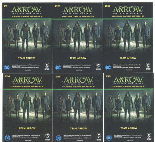 2016 Arrow Season 3 Team Arrow Chase Card Set Z1-6   - TvMovieCards.com