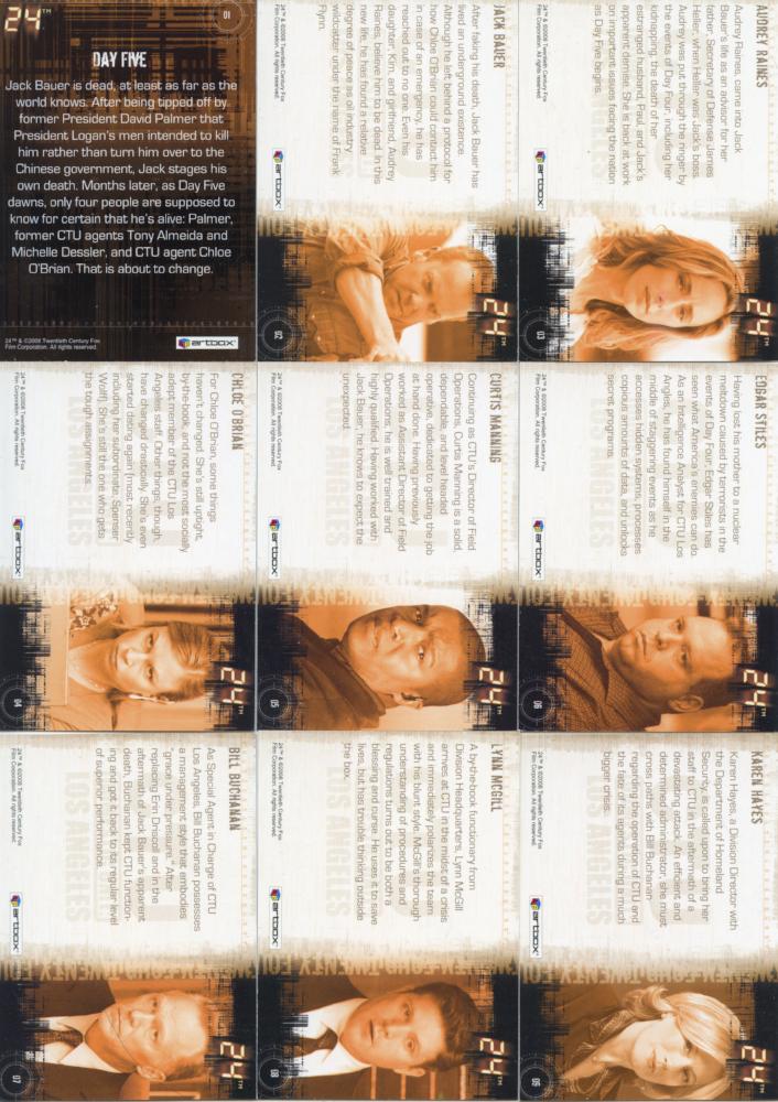 24 Twenty Four Season 5 Base Card Set 90 Cards   - TvMovieCards.com