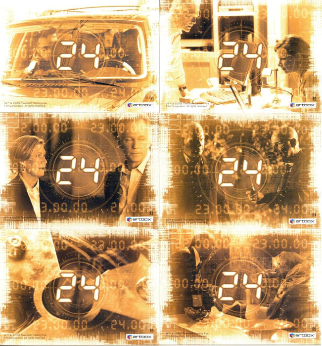 24 Twenty Four Season 5 Rare Foil Chase Card Set R1-R6   - TvMovieCards.com