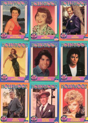 Hollywood Walk of Fame Base Card Set 250 Movie Stars Cards Starline 1991   - TvMovieCards.com