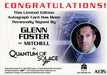 James Bond Heroes & Villains Glenn Foster as Mitchell Autograph Card A135   - TvMovieCards.com