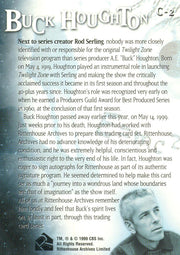 Twilight Zone Premiere Edition Commemorative Chase Card C2   - TvMovieCards.com