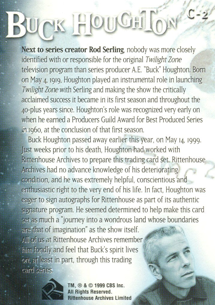 Twilight Zone Premiere Edition Commemorative Chase Card C2   - TvMovieCards.com