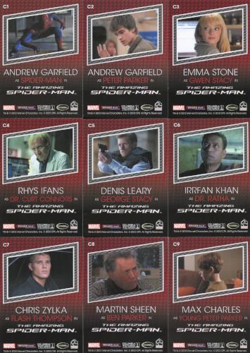 Spider-Man The Amazing Spider-Man Movie Character Chase Card Set C1 - C9 - TvMovieCards.com