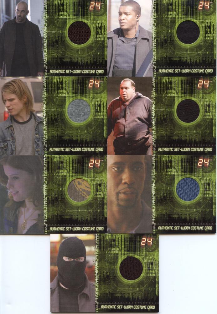 24 Twenty Four Season 5 Costume Card Set 15 Cards C1-C15   - TvMovieCards.com