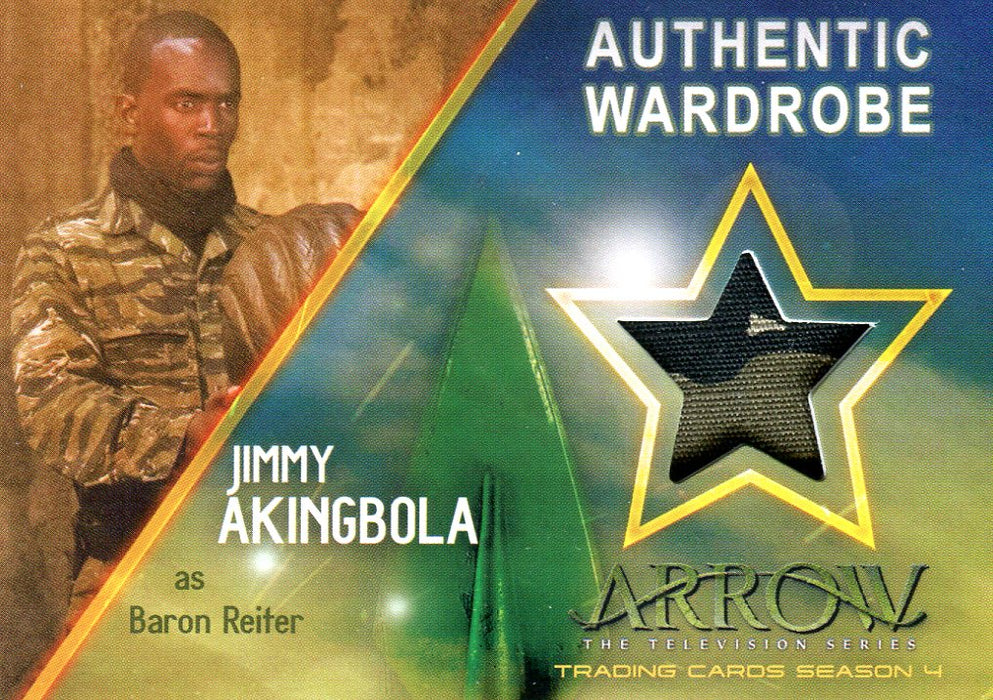 Arrow Season 4 Jimmy Akingbola as Baron Reiter Wardrobe Costume Card M10   - TvMovieCards.com