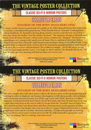 Classic Vintage Movie Posters Science Fiction Horror Puzzle 6 Card Chase Set - TvMovieCards.com
