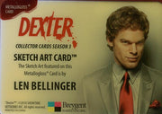 Dexter Season 3 Case Topper Card Len Bellinger Metallogloss Chase Card   - TvMovieCards.com