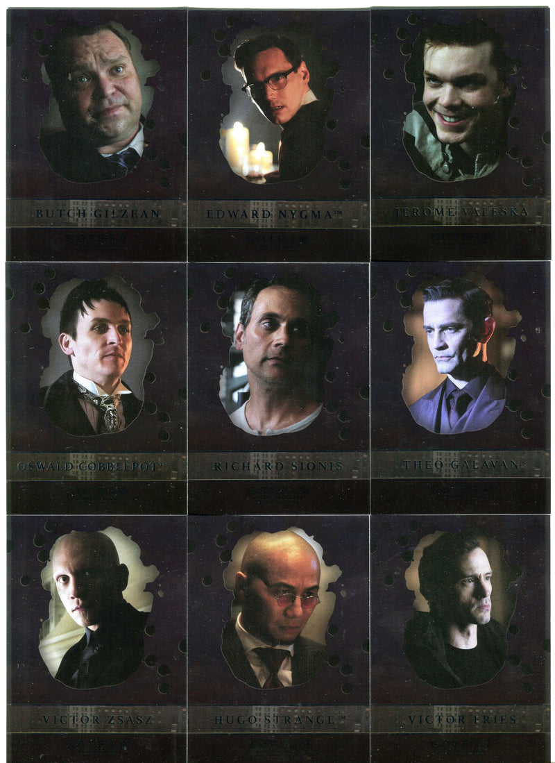 2017 Gotham Season 2 Silver Foil Parallel Rising Villains Chase Card Set V1-V9   - TvMovieCards.com