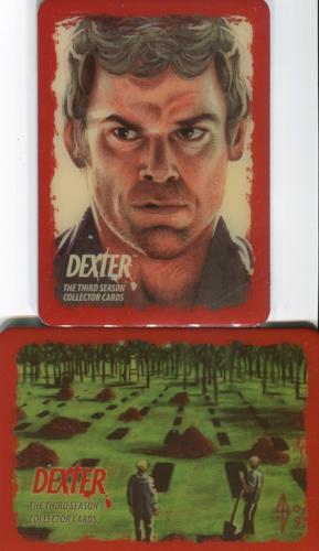 Dexter Season 3 Case Topper Card Murphy & Bellinger Metallogloss Chase Card Set   - TvMovieCards.com