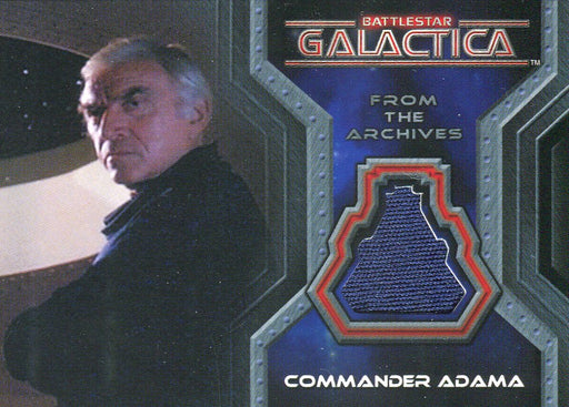 Battlestar Galactica Colonial Warriors Commander Adama Costume Card CC3   - TvMovieCards.com