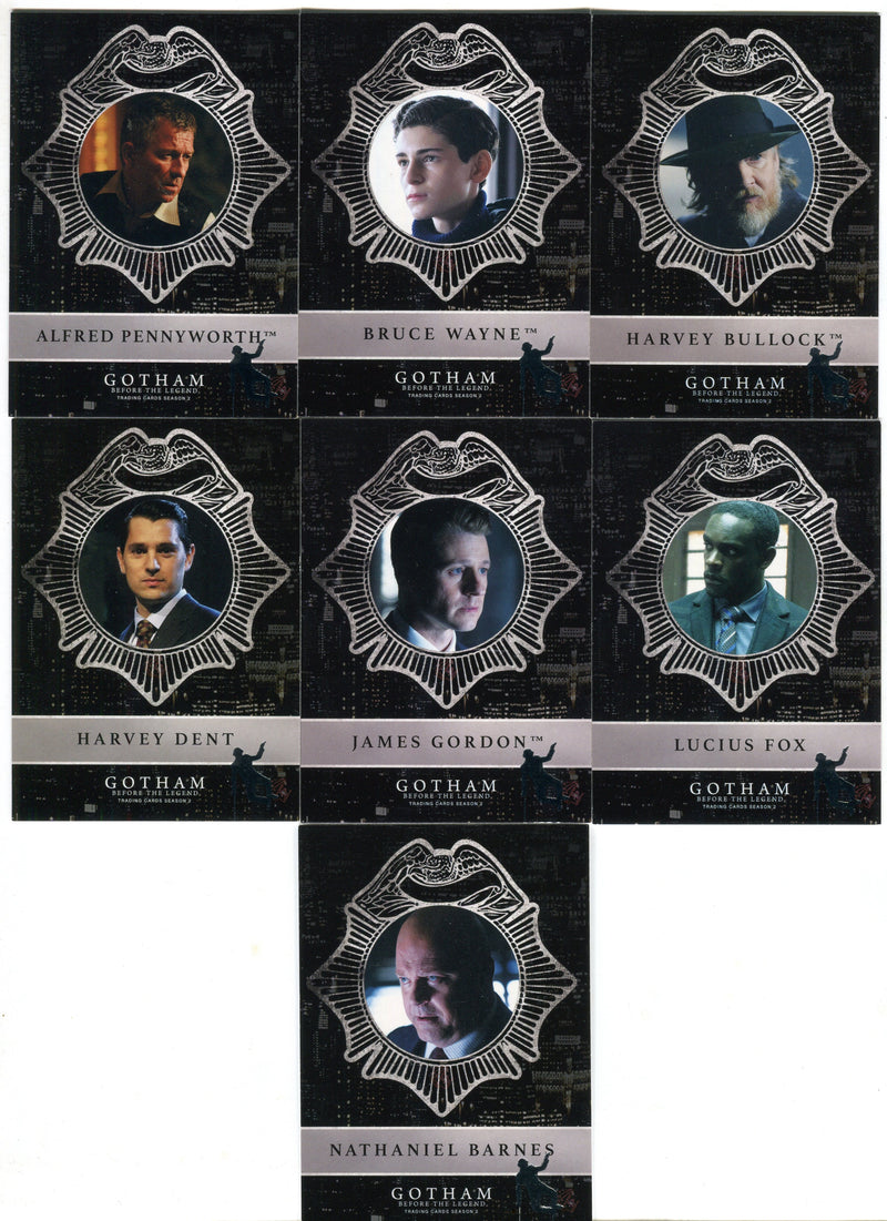 2017 Gotham Season 2 Penguin Parallel New Day, Dark Knights Chase Card Set ND1-7   - TvMovieCards.com