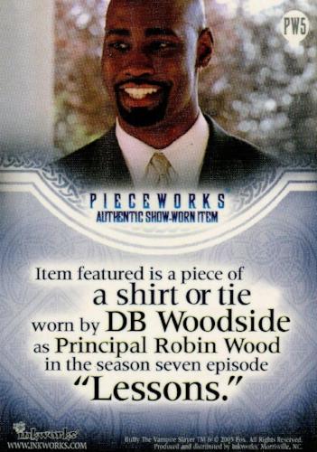 Buffy The Vampire Slayer Men of Sunnydale Pieceworks Costume Card PW5   - TvMovieCards.com