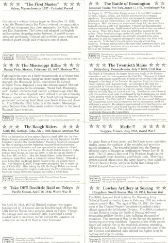 On Guard The Heritage Collection Promo Card Set 10 Cards War Battles History   - TvMovieCards.com