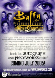 Buffy The Vampire Slayer Memories Promo Card B-Internet   - TvMovieCards.com