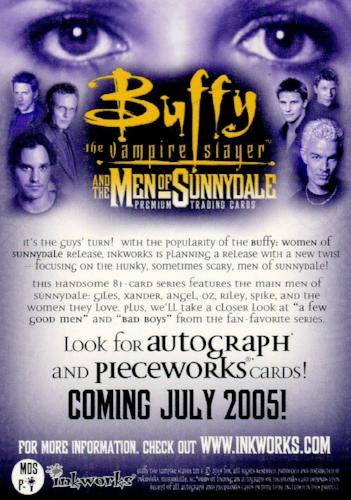Buffy The Vampire Slayer Memories Promo Card B-Internet   - TvMovieCards.com
