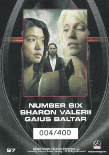 Battlestar Galactica Season Three Shelter Poster Chase Card S7 #004/400   - TvMovieCards.com