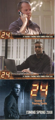 24 Twenty Four Season 5 Promo Card Set 3 Cards   - TvMovieCards.com