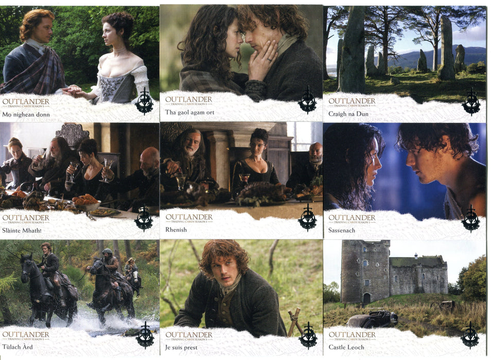 Outlander Season 1 Fraser Crest Foil Stamp Speak Parallel Chase Card Set S1-S9   - TvMovieCards.com