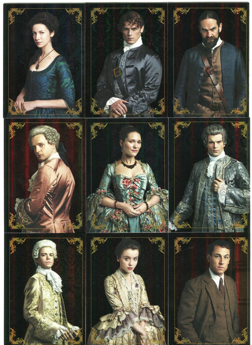 Outlander Season 2 Rainbow Foil Character Bios Parallel Chase Card Set C1-C9   - TvMovieCards.com