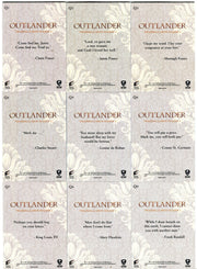 Outlander Season 2 Rainbow Foil Quotes Parallel Chase Card Set Q1-Q9   - TvMovieCards.com