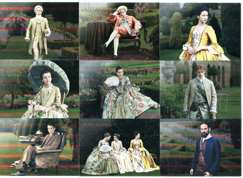 Outlander Season 2 Rainbow Foil Versailles Parallel Chase Card Set V1-V9   - TvMovieCards.com